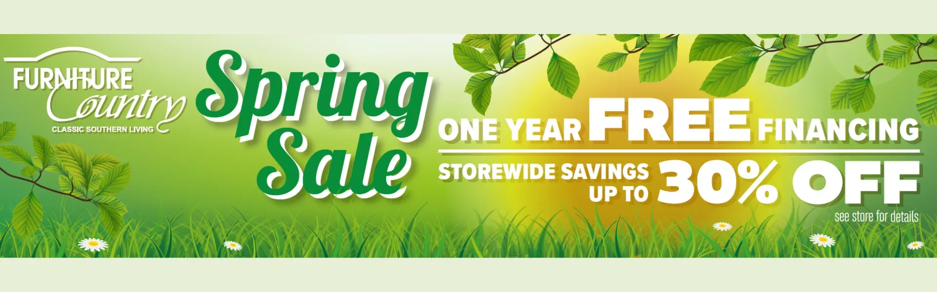 Spring Sale at Furniture Country in Gainesville, Florida